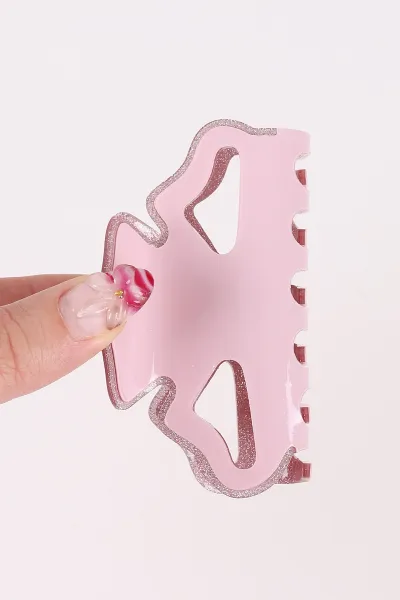 Pembe İçi Simli   Mandal Toka 470654