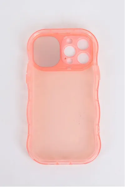 Pembe İphone 12 Pro Uyumlu Light Şeffaf Yumuşak Ayna Özellikli Telefon Kılıfı 343885