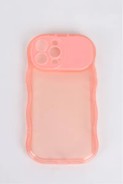 Pembe İphone 14 Pro Uyumlu Light Şeffaf Yumuşak Ayna Özellikli Telefon Kılıfı 343927