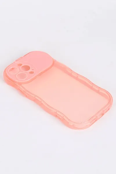 Pembe İphone 14 Pro Uyumlu Light Şeffaf Yumuşak Ayna Özellikli Telefon Kılıfı 343927