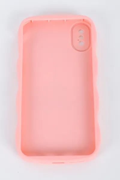 Pembe iPhone XS Uyumlu Daffy Serisi Yumuşak Silikon Telefon Kılıfı 391263
