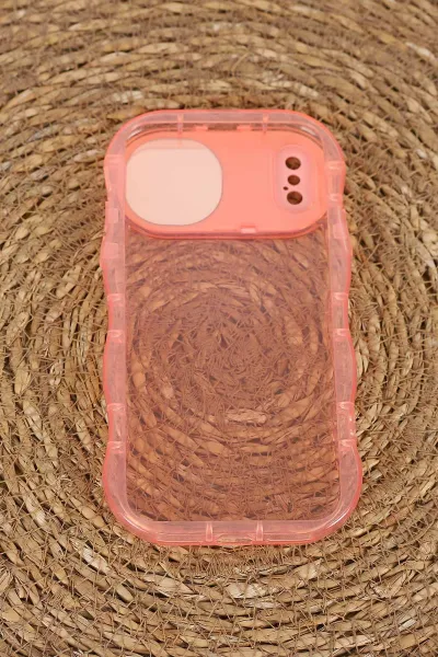 Pembe İphone XS Uyumlu Light Şeffaf Yumuşak Ayna Özellikli Telefon Kılıfı 404029