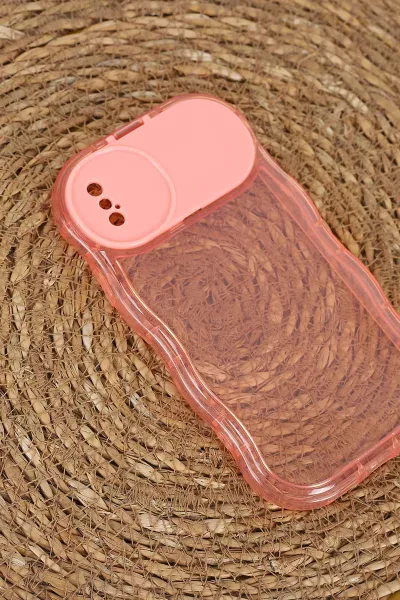 Pembe İphone XS Uyumlu Light Şeffaf Yumuşak Ayna Özellikli Telefon Kılıfı 404029