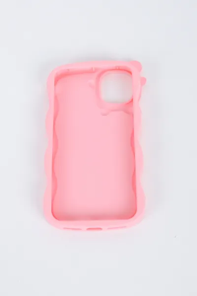 Pembe Iphone XS Uyumlu Micky Mouse Serisi Yumuşak Slikon Telefon Kılıfı 391240