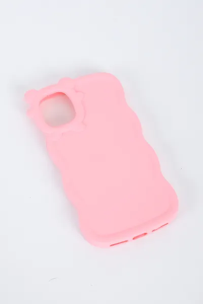 Pembe Iphone XS Uyumlu Micky Mouse Serisi Yumuşak Slikon Telefon Kılıfı 391240