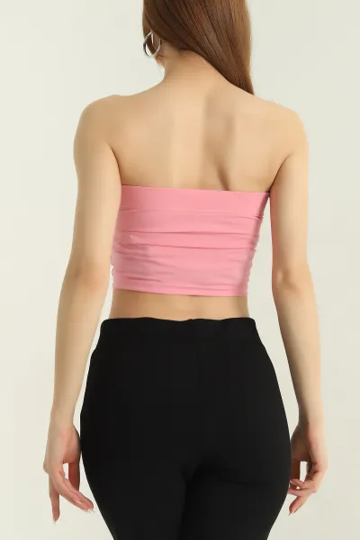 Pembe Kaplı Straplez Büstiyer 357287