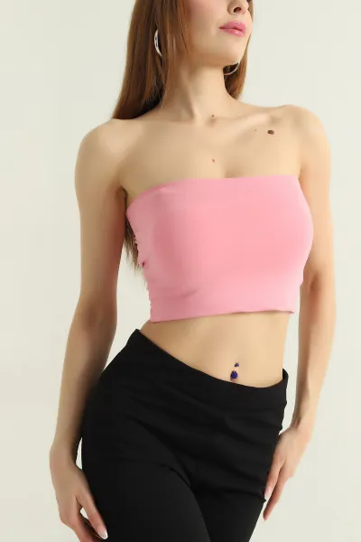 Pembe Kaplı Straplez Büstiyer 357287