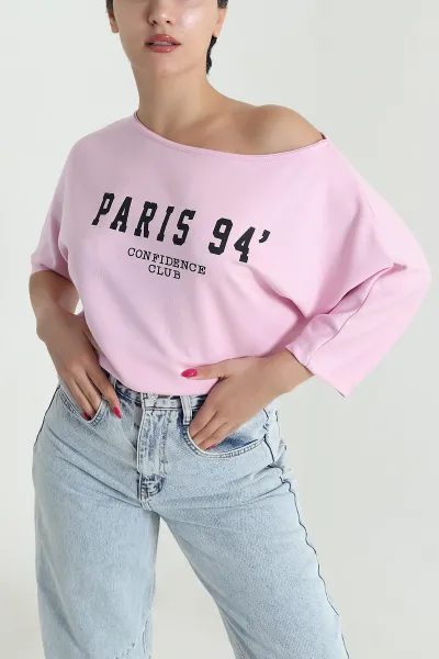pembe-kayik-yaka-baskili-oysho-kadin-tisort-476426