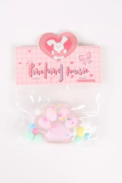 Pembe Kedi Patisi Işıklı   Squishy Oyuncağı 464476
