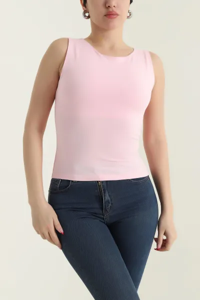 Pembe Kolsuz Oysho Kadın Bluz 432355