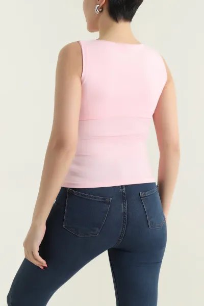 Pembe Kolsuz Oysho Kadın Bluz 432355