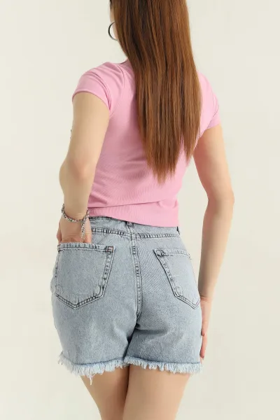 Pembe Kurdela Tasarım Ottoman Bluz 356010