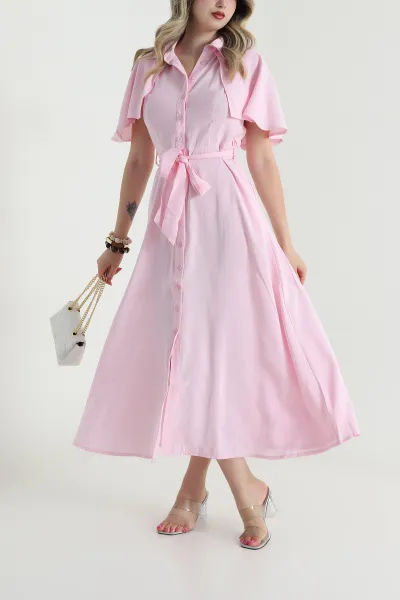 pembe-kusakli-modal-kadin-elbise-484085