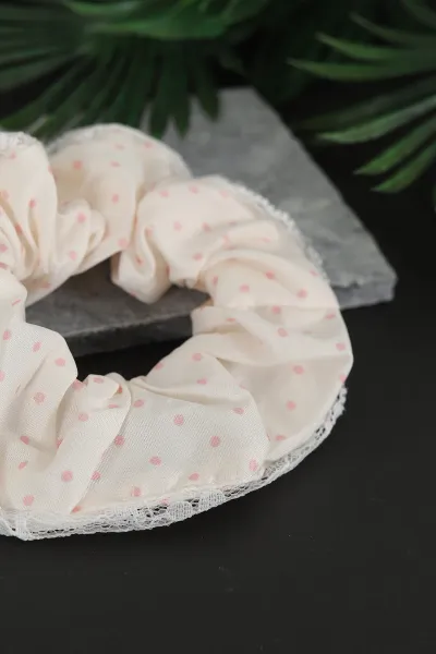 Pembe Lastikli Puantiyeli Toka 293488