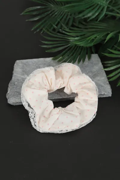 Pembe Lastikli Puantiyeli Toka 293488