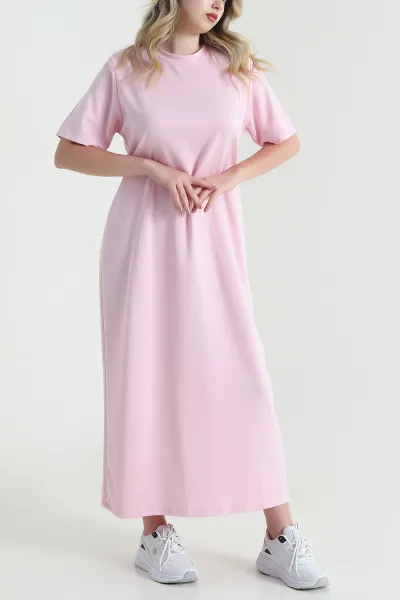 pembe-likrali-oysho-kadin-elbise-461587