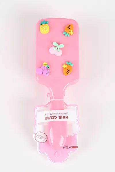 Pembe Meyve Figürlü Çocuk Tarak 474126