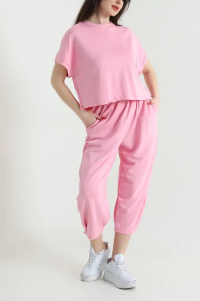 Pembe Modal Kadın Şalvar Takım 442131