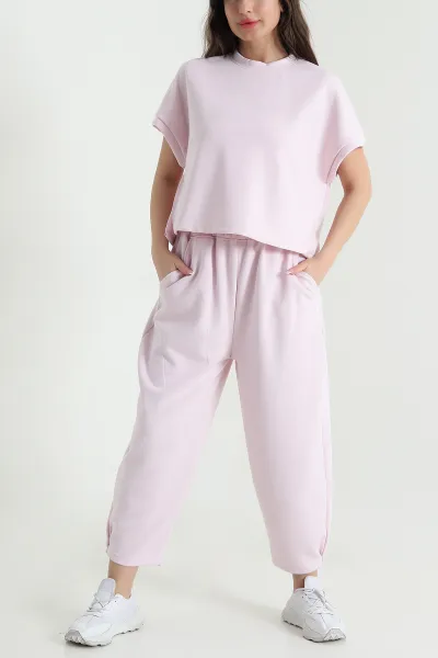 Pembe Modal Kadın Şalvar Takım 457674