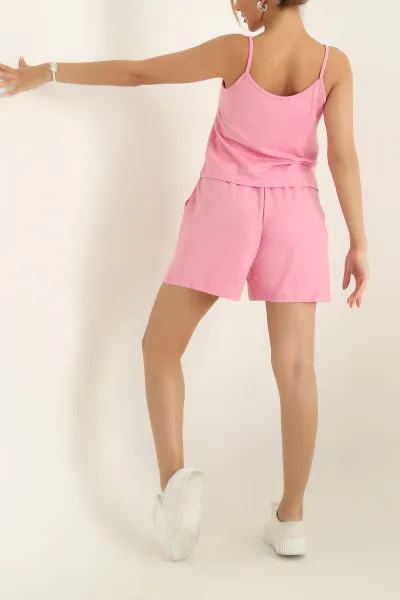 Pembe Modal Kumaş Bayan İkili Takım 288815