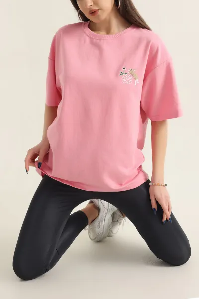 pembe-nakisli-bisiklet-yaka-oversize-iki-bayan-tisort-337661