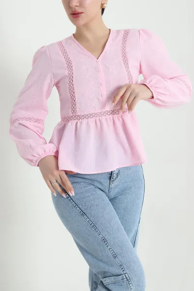 pembe-nakisli-keten-kadin-bluz-457302