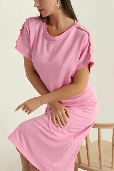 pembe-omuz-detay-modal-kadin-elbise-373353