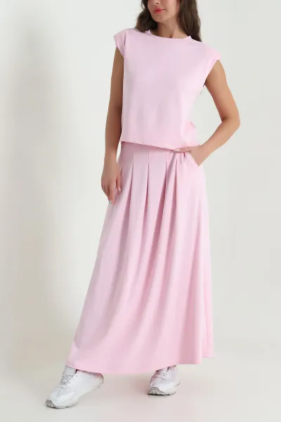 Pembe Omuz Vatkalı Oysho Kadın İkili Takım 469887