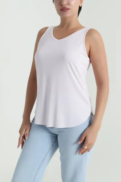 Pembe Oval Kesim Modal Kadın Atlet 482083