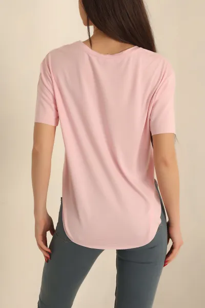 Pembe Osho Kumaş Bayan Tişört 236049