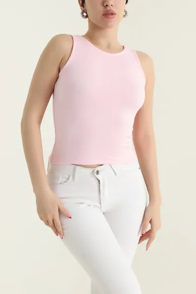 Pembe Oysho Likralı Kadın Atlet 432399