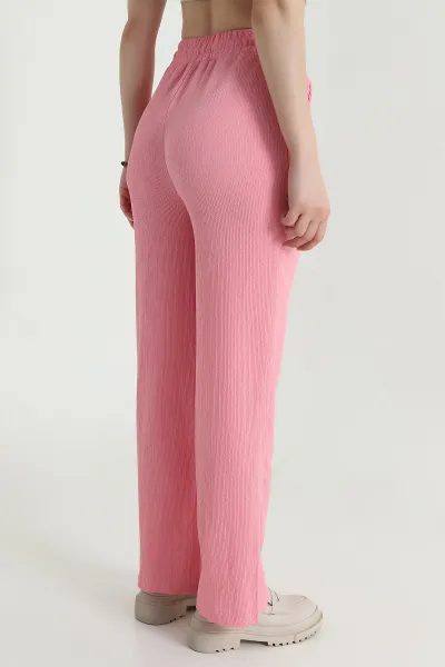 Pembe Palazzo Bürümcük Kadın Pantolon 470700