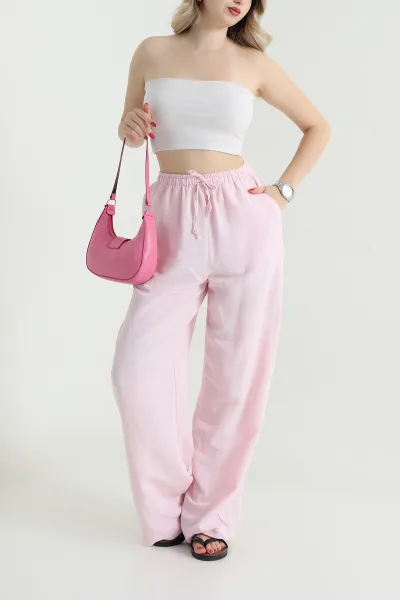 pembe-palazzo-keten-dokuma-kadin-pantolon-469372