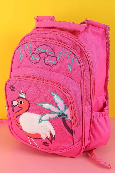 pembe-pelus-flamingo-kabartma-desenli-beslenme-cantali-ikili-sirt-cantasi-seti-288994
