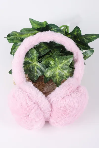 Pembe Peluş Kulaklık 410733