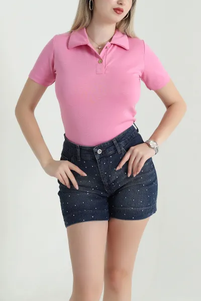 Polo Yaka Oysho Kadın Bluz 466434