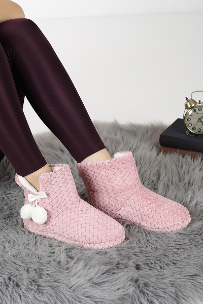 Pembe Ponpon Detay Panduf 85761