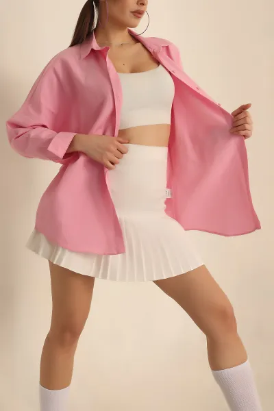 pembe-poplin-dokuma-bayan-gomlek-234852