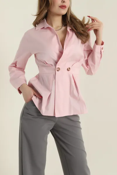 pembe-poplin-dokuma-kadin-gomlek-bluz-425484