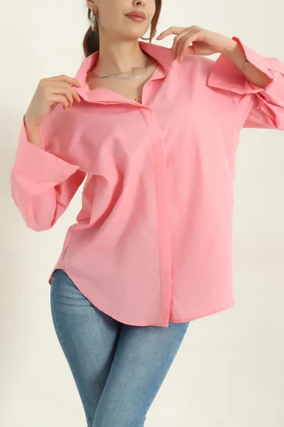 pembe-poplin-kumas-gizli-pat-kadin-gomlek-367250