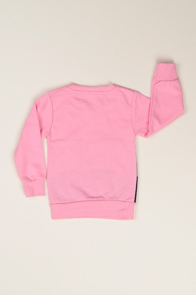Pembe Pul İşlemeli Şardonlu Kız Çocuk Sweat 77531