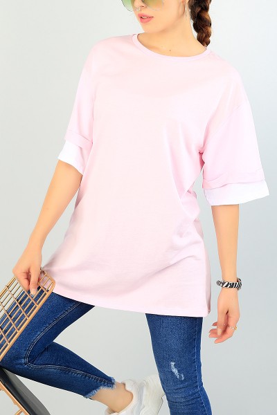 pembe-rahat-kalip-garnili-bayan-tisort-71736