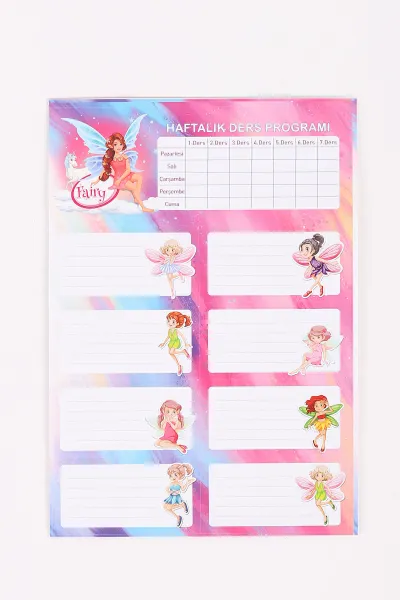 Pembe Rubenis 3'lü Okul Etiketi 457571