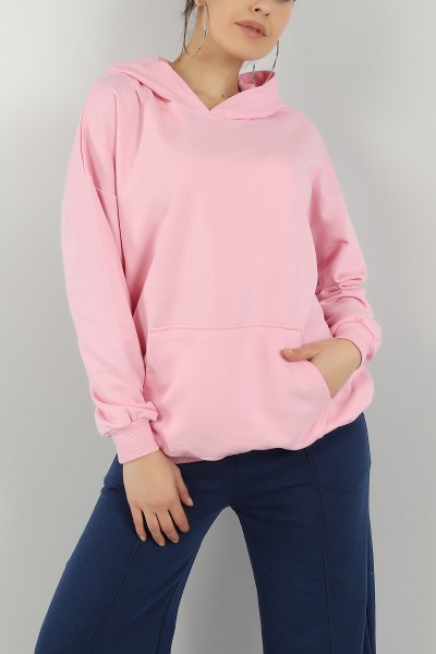 Pembe Salaş Kalıp Bayan Sweat 144870