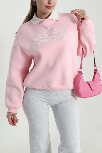 pembe-sardonlu-uc-ip-kadin-fermuarsiz-sweat-490576