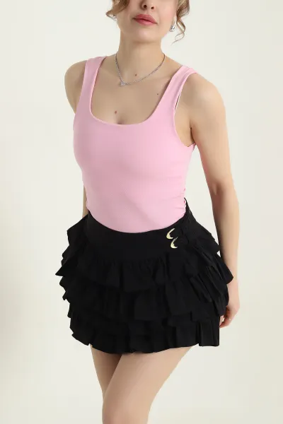 Pembe Scuba Kadın Zıbın Bluz 434451