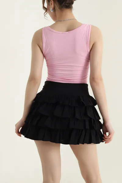 Pembe Scuba Kadın Zıbın Bluz 434451