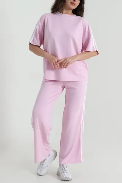 Pembe Şerit Detay Modal Kadın Eşofman Takım 459566