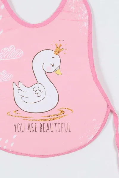 Pembe Sıvı Geçirmez Mama   Önlüğü 335806