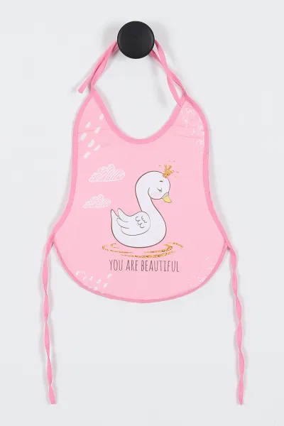 Pembe Sıvı Geçirmez Mama   Önlüğü 335806